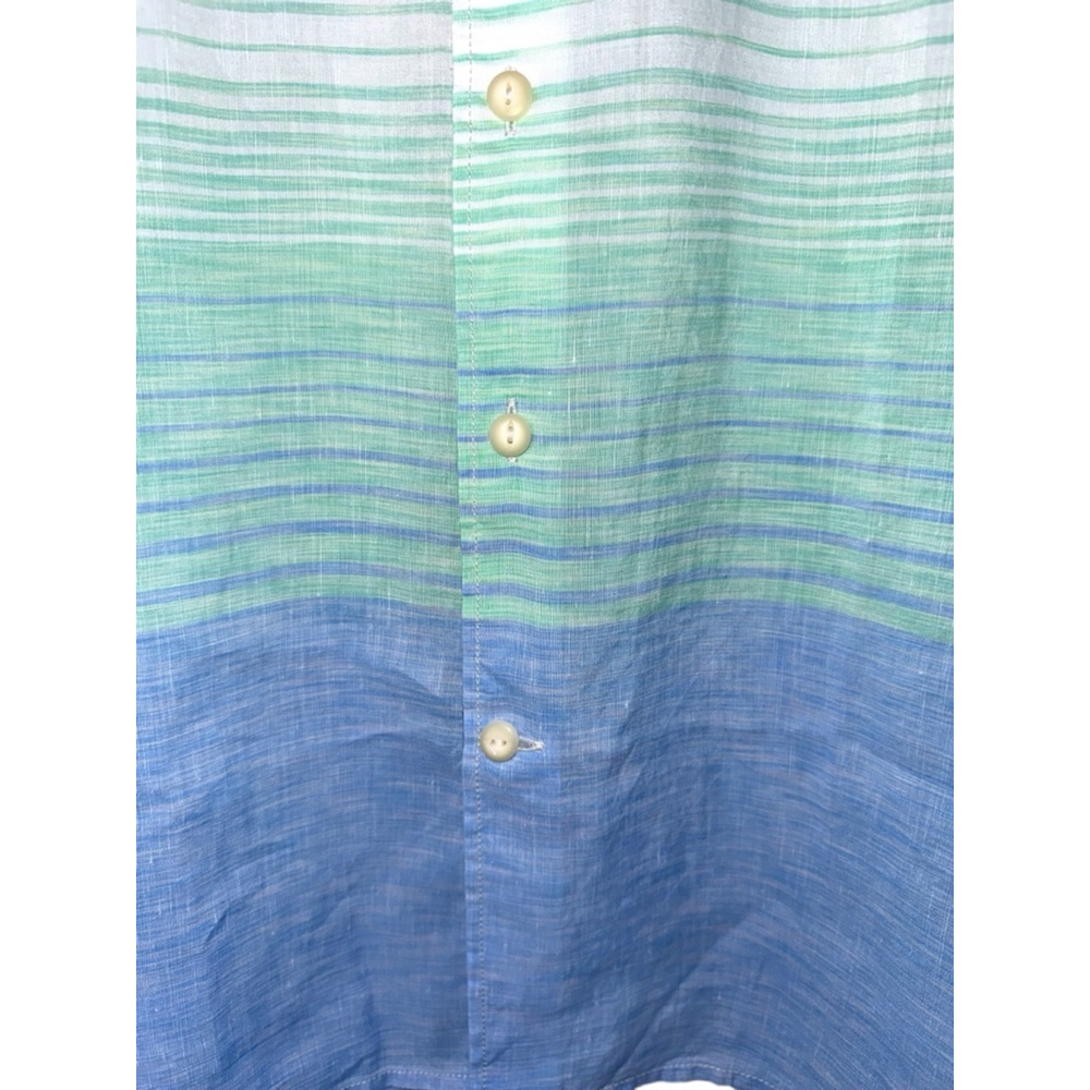 NWT Tommy Bahama Sand Linen Easy Sunrise Linen Short Sleeve Camp Shirt Large a - Picture 5 of 8